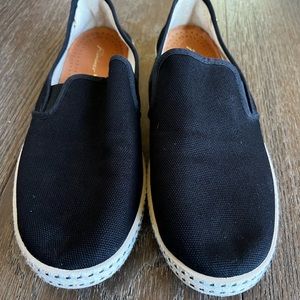 Rivieras Leisure Shoes - Black Canvas - Size 44